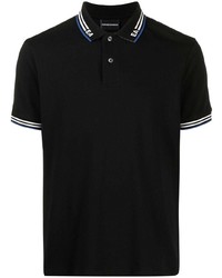 schwarzes Polohemd von Emporio Armani