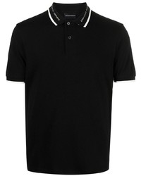 schwarzes Polohemd von Emporio Armani