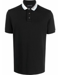 schwarzes Polohemd von Emporio Armani