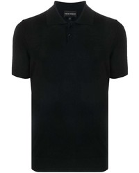 schwarzes Polohemd von Emporio Armani