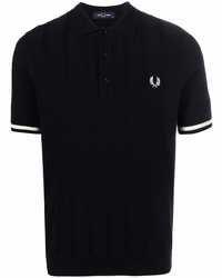 schwarzes Polohemd von Fred Perry