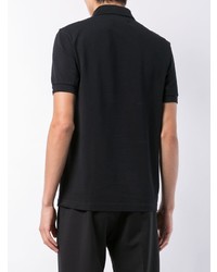 schwarzes Polohemd von Raf Simons X Fred Perry