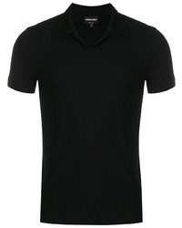 schwarzes Polohemd von Giorgio Armani
