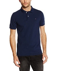 schwarzes Polohemd von Hilfiger Denim