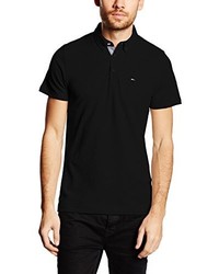 schwarzes Polohemd von Hilfiger Denim