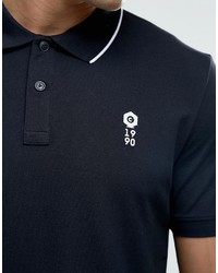 schwarzes Polohemd von Jack and Jones