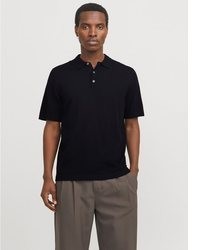 schwarzes Polohemd von Jack & Jones