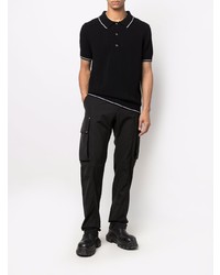 schwarzes Polohemd von Balmain