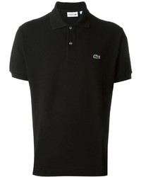 schwarzes Polohemd von Lacoste