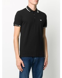 schwarzes Polohemd von Emporio Armani