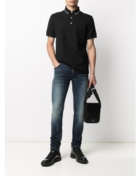 schwarzes Polohemd von Emporio Armani