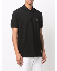 schwarzes Polohemd von Lacoste