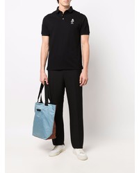 schwarzes Polohemd von Emporio Armani