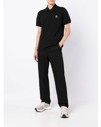 schwarzes Polohemd von Belstaff