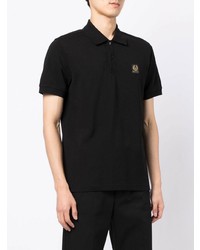 schwarzes Polohemd von Belstaff