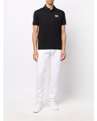 schwarzes Polohemd von Ea7 Emporio Armani