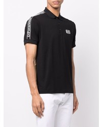 schwarzes Polohemd von Ea7 Emporio Armani