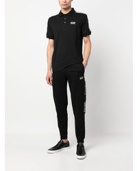 schwarzes Polohemd von Ea7 Emporio Armani