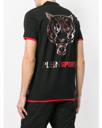 schwarzes Polohemd von Plein Sport