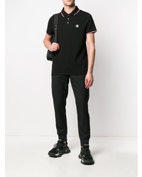 schwarzes Polohemd von Moncler