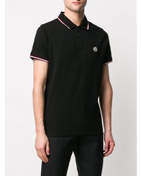 schwarzes Polohemd von Moncler