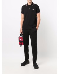 schwarzes Polohemd von Moncler