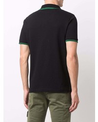 schwarzes Polohemd von Stone Island