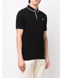 schwarzes Polohemd von Emporio Armani