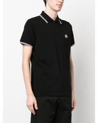 schwarzes Polohemd von Moncler