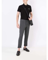 schwarzes Polohemd von Ea7 Emporio Armani