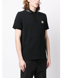 schwarzes Polohemd von Moncler