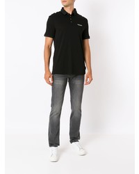 schwarzes Polohemd von Armani Exchange