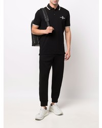 schwarzes Polohemd von Emporio Armani