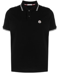 schwarzes Polohemd von Moncler