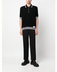 schwarzes Polohemd von Balmain