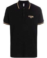 schwarzes Polohemd von Moschino