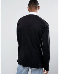 schwarzes Polohemd von Asos