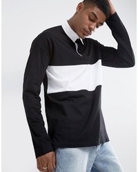 schwarzes Polohemd von Asos