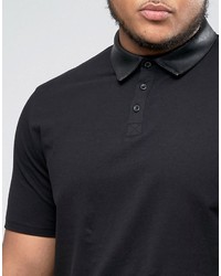 schwarzes Polohemd von Asos