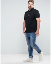 schwarzes Polohemd von Asos