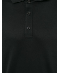 schwarzes Polohemd von Alexander McQueen