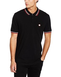 schwarzes Polohemd von Pretty Green