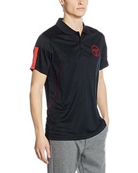 schwarzes Polohemd von Sergio Tacchini