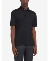 schwarzes Polohemd von Ermenegildo Zegna