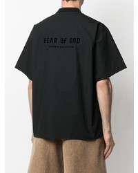 schwarzes Polohemd von Fear Of God