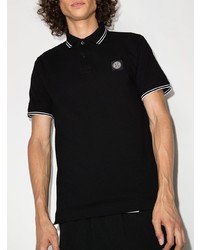 schwarzes Polohemd von Stone Island