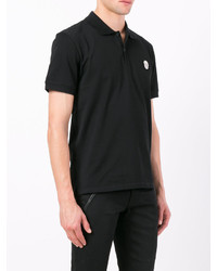 schwarzes Polohemd von Alexander McQueen