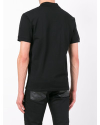 schwarzes Polohemd von Alexander McQueen