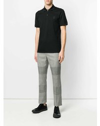 schwarzes Polohemd von Alexander McQueen