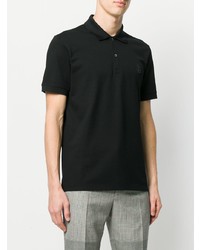 schwarzes Polohemd von Alexander McQueen